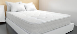 Bed Single Mattress White Color Bedroom Comfort Sleep Concept 3D Render