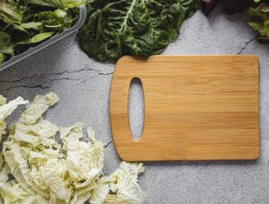 Top View Cutting Board Salad